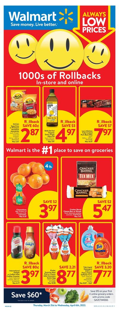 Walmart (Atlantic) Flyer March 31 to April 6