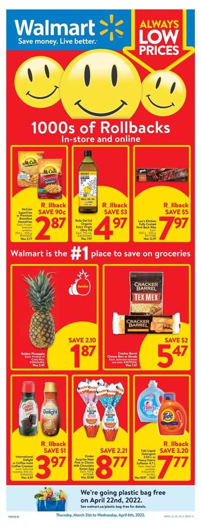 Walmart (West) Flyer March 31 to April 6