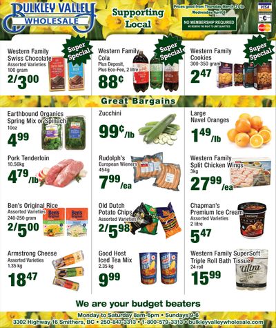 Bulkley Valley Wholesale Flyer March 31 to April 6