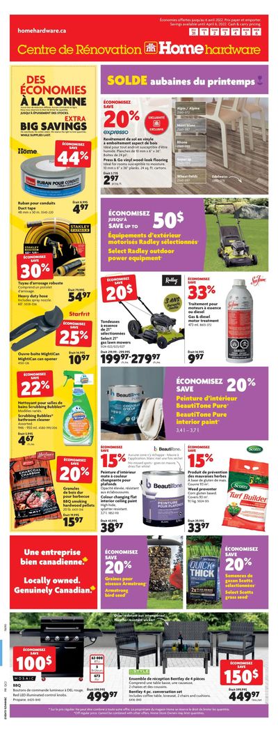 Home Hardware Building Centre (QC) Flyer March 31 to April 6