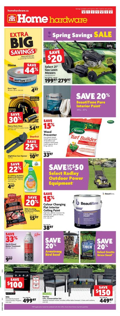 Home Hardware (Atlantic) Flyer March 31 to April 6