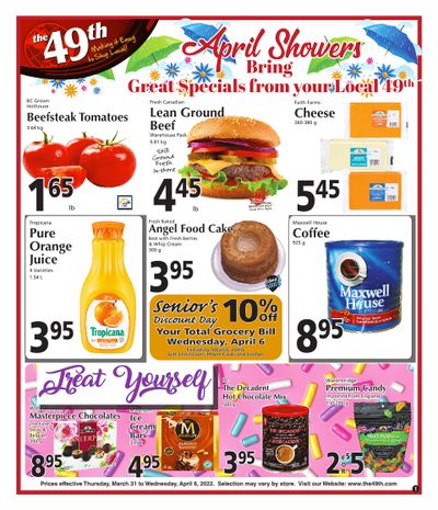 The 49th Parallel Grocery Flyer March 31 to April 6