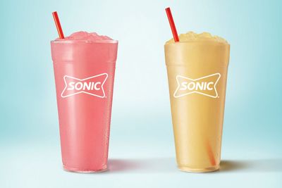 Sonic Drive-in Premiers the New Red Bull Strawberry Apricot Summer Edition Slush