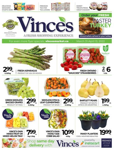 Vince's Market Flyer March 31 to April 13