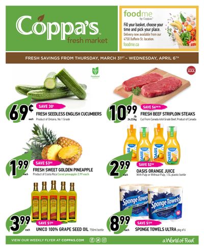 Coppa's Fresh Market Flyer March 31 to April 6