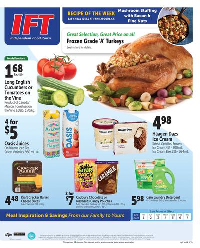 IFT Independent Food Town Flyer April 1 to 7