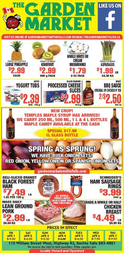 The Garden Market Flyer April 1 to 7