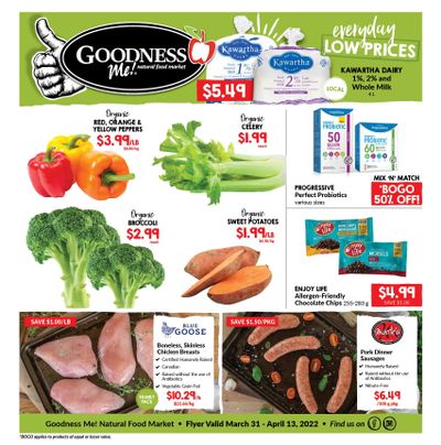 Goodness Me Flyer March 31 to April 13