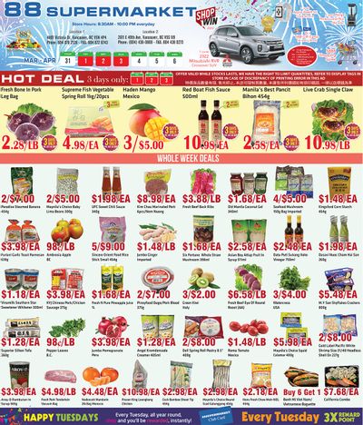 88 Supermarket Flyer March 31 to April 6