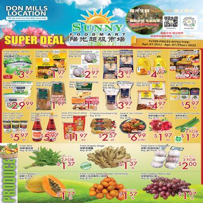 Sunny Foodmart (Don Mills) Flyer April 1 to 7