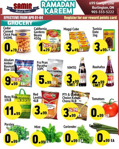 Samir Supermarket Flyer April 1 to 4