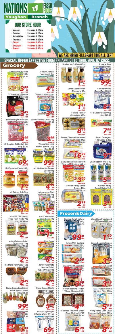 Nations Fresh Foods (Vaughan) Flyer April 1 to 7