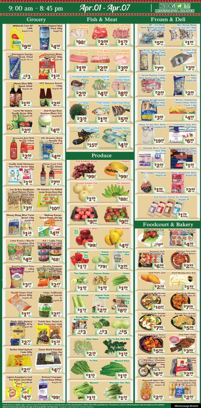 Nations Fresh Foods (Mississauga) Flyer April 1 to 7
