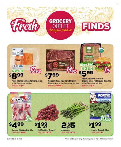Grocery Outlet (CA, ID, OR, PA, WA) Weekly Ad Flyer April 1 to April 8