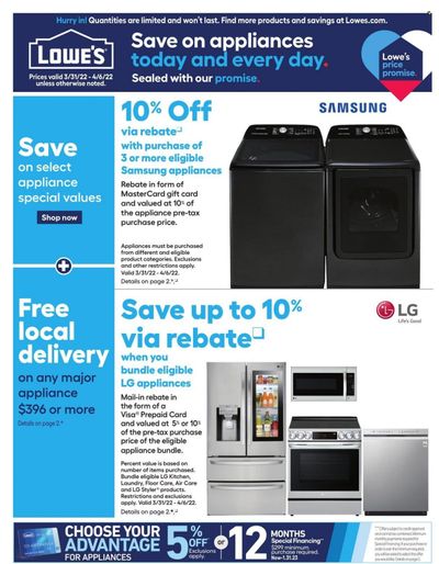 Lowe's Weekly Ad Flyer April 1 to April 8