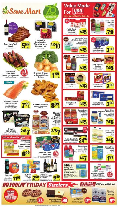 Save Mart (CA, NV) Weekly Ad Flyer April 1 to April 8