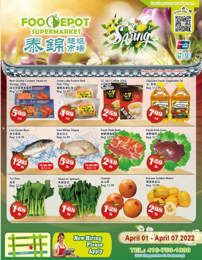 Food Depot Supermarket Flyer April 1 to 7