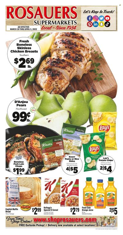 Rosauers (ID, MT, OR, WA) Weekly Ad Flyer April 1 to April 8