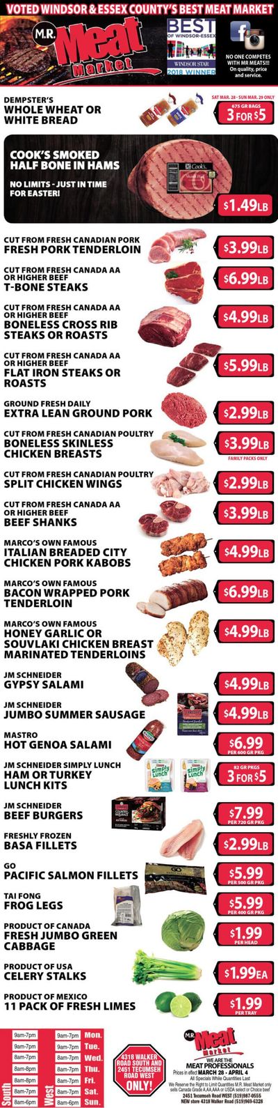 M.R. Meat Market Flyer March 28 to April 4