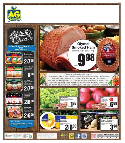 AG Foods Flyer March 29 to April 4