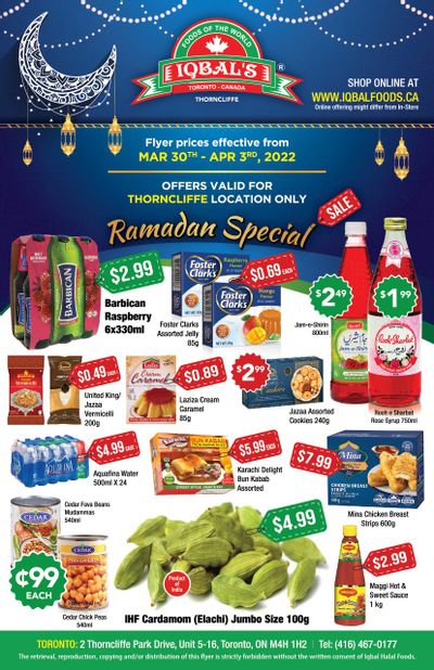 Iqbal Food Flyer March 30 to April 3