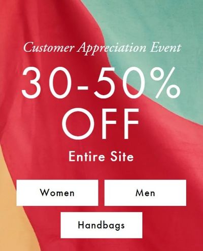 GUESS Canada Customer Appreciation Sale: Save 30% – 50% OFF Everything + 20% OFF Your Purchase $250