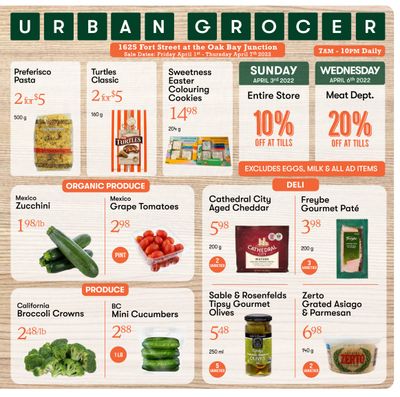 Urban Grocer Flyer April 1 to 7