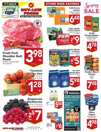 Buy-Low Foods Flyer April 3 to 9