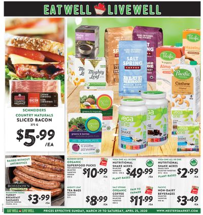 Nesters Market Eat Well Live Well Flyer March 29 to April 25