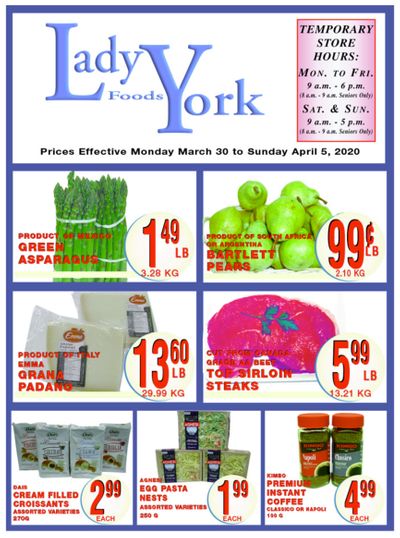 Lady York Foods Flyer March 30 to April 5