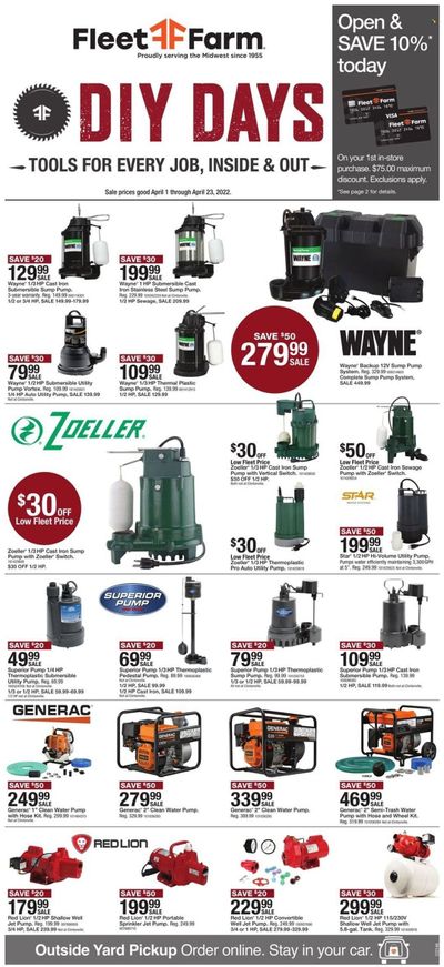 Fleet Farm (IA, MN, ND, WI) Weekly Ad Flyer April 3 to April 10