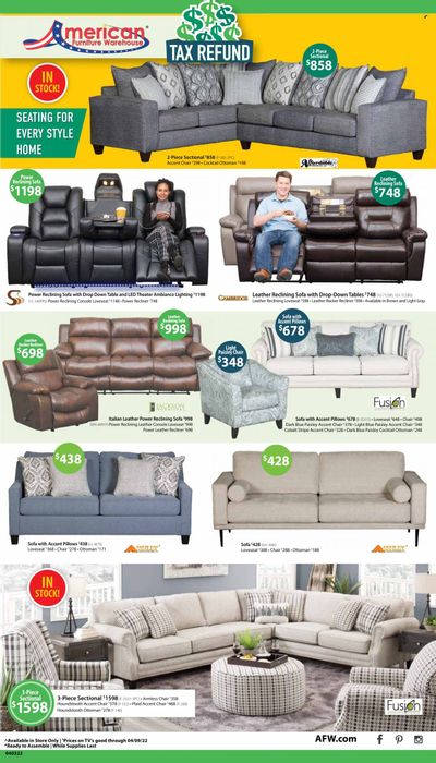 American Furniture Warehouse (AZ, CO, TX) Weekly Ad Flyer April 3 to April 10