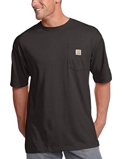 Carhartt Men's K87 Workwear Short Sleeve T-Shirt (Regular and Big & Tall Sizes), Black, Large $19.49 (Reg $23.99)