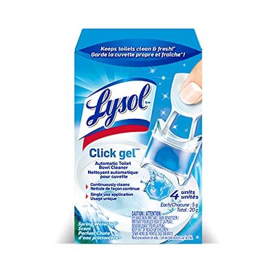 Lysol Click Gel, AutomaticToilet Bowl Cleaner, Spring Waterfall, 4 Count $2.99 (Reg $4.49)