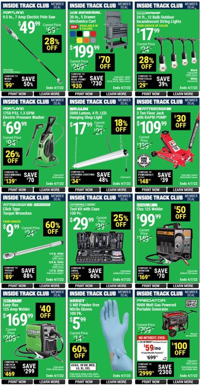 Harbor Freight Weekly Ad Flyer April 4 to April 11