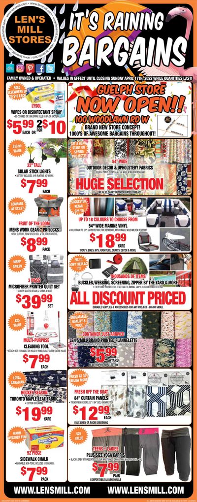 Len's Mill Stores Flyer April 4 to 17