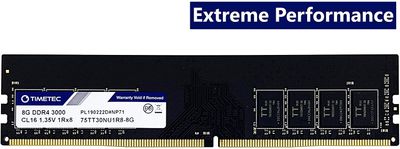 Timetec Hynix IC 8GB DDR4 3000MHz PC4-24000 CL16 1.35V Unbuffered NonECC On Sale for $ 50.99 ( Save $ 9.00 ) at Amazon Canada