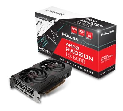 Sapphire Technology 11310-01-20G Pulse AMD Radeon RX 6600 Gaming Graphics Card with 8GB GDDR6, AMD RDNA 2 $532.74 (Reg $788.00)