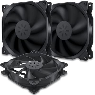 upHere 120mm 3PIN Case Fan Low Noise High Airflow Ultra Quiet High Performance Fan for PC Cases, Computer Cooling,3 Pack,Black,12BK3-3 $22.69 (Reg $23.99)