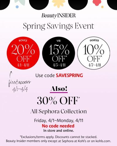 Sephora Canada Spring Savings Event: Save Up to 20% OFF + 30% OFF ALL Sephora Collection