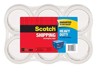 Scotch Packing Tape Heavy Duty Shipping Tape, 1.88" x 50m, 6 Rolls $24.19 (Reg $33.98)