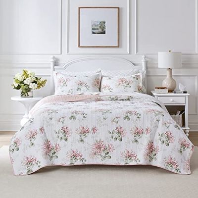 Laura Ashley Honeysuckle Quilt Set, Twin, Pastel Pink (USHSA91060806) $69.92 (Reg $107.19) Laura Ashley Honeysuckle Quilt Set, Twin, Pastel Pink (USHSA91060806) $69.92 (Reg $107.19)