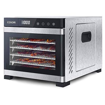 COSORI Food Dehydrator (50 Recipes), Temperature Control, 6 Stainless Steel Trays, Digital Control Panel, Dehydrator Food Dryer for Jerky, Meat, Herbs, and Fruit, ETL Listed $195.49 (Reg $229.99)