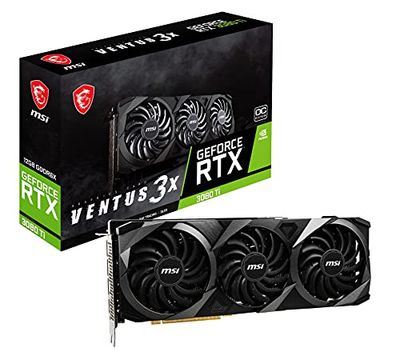 MSI GeForce RTX 3080 Ti Ventus 3X 12G OC GDDR6X - 1695 MHz DisplayPort x 3 (v1.4a) / HDMI 2.1 x 1 - RTX 3080 Ti Ventus 3X 12G OC $1707.99 (Reg $2059.99)