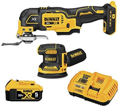 DEWALT 20V MAX* XR Sander & Multi-Tool, Woodworking Kit, 2-Tool (DCK202P1) $299 (Reg $372.86)