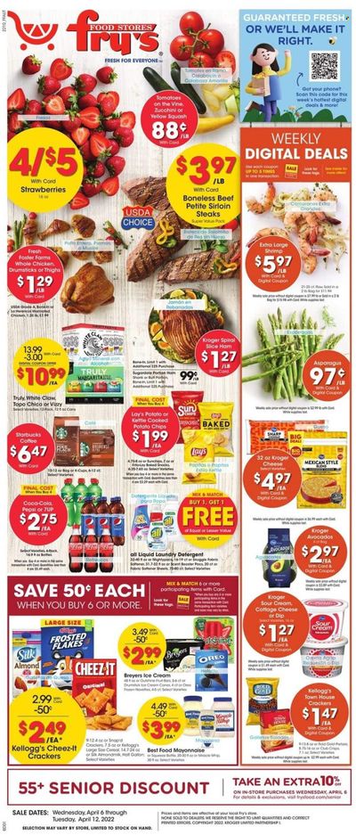 Fry’s (AZ) Weekly Ad Flyer April 5 to April 12