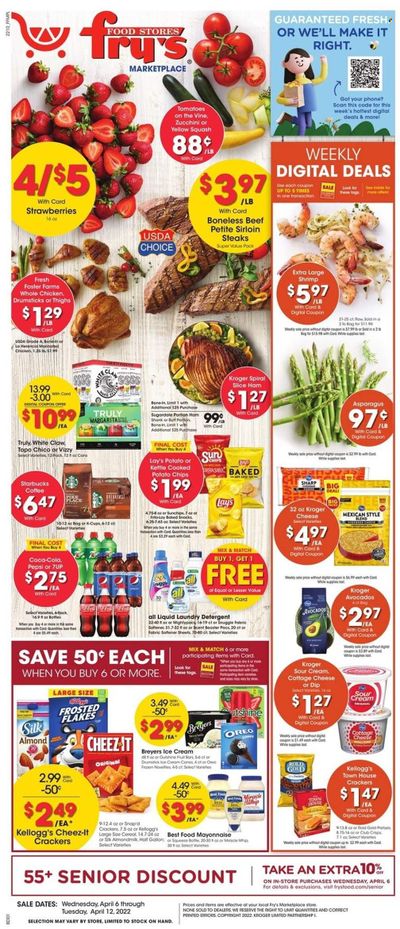 Fry’s (AZ) Weekly Ad Flyer April 5 to April 12