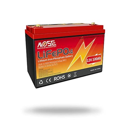 12V Lithium Battery 100AH Lifepo4 Deep Cycle Trolling Motor Battery Built-in BMS Lightweight Smaller Size for RV Marine Golf Cart Solar Power Storage Trolling Motor $499.9 (Reg $538.00)