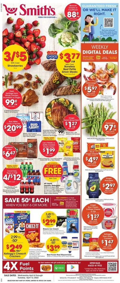 Smith's (AZ, ID, MT, NM, NV, UT, WY) Weekly Ad Flyer April 5 to April 12