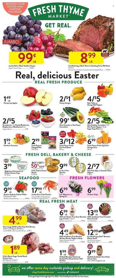 Fresh Thyme Weekly Ad Flyer April 5 to April 12